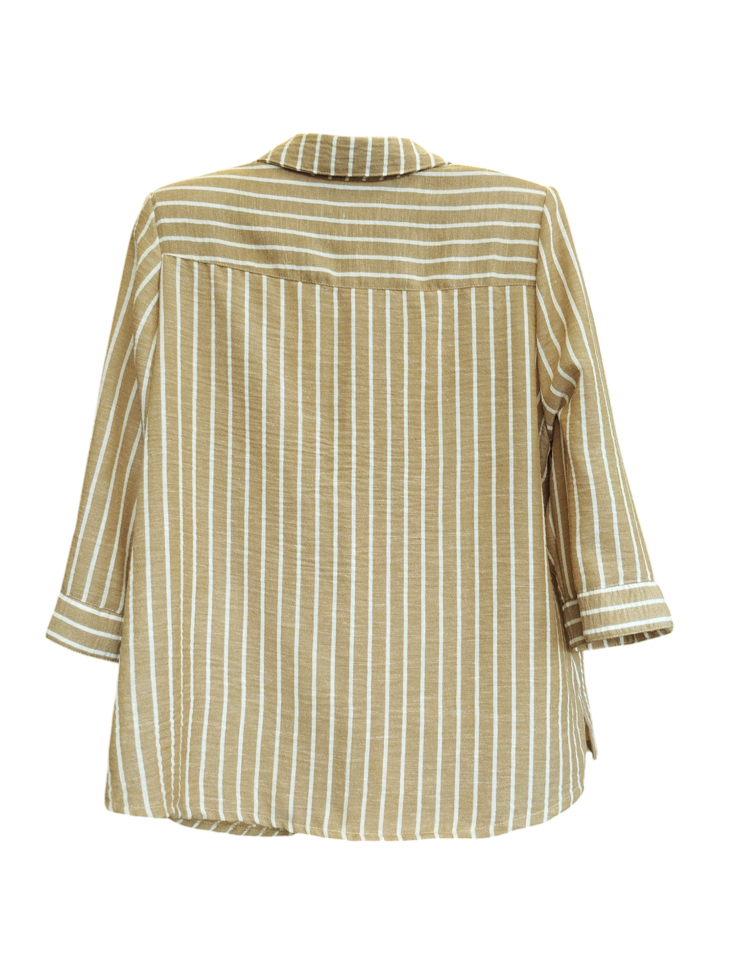 Camisa rayas tostado