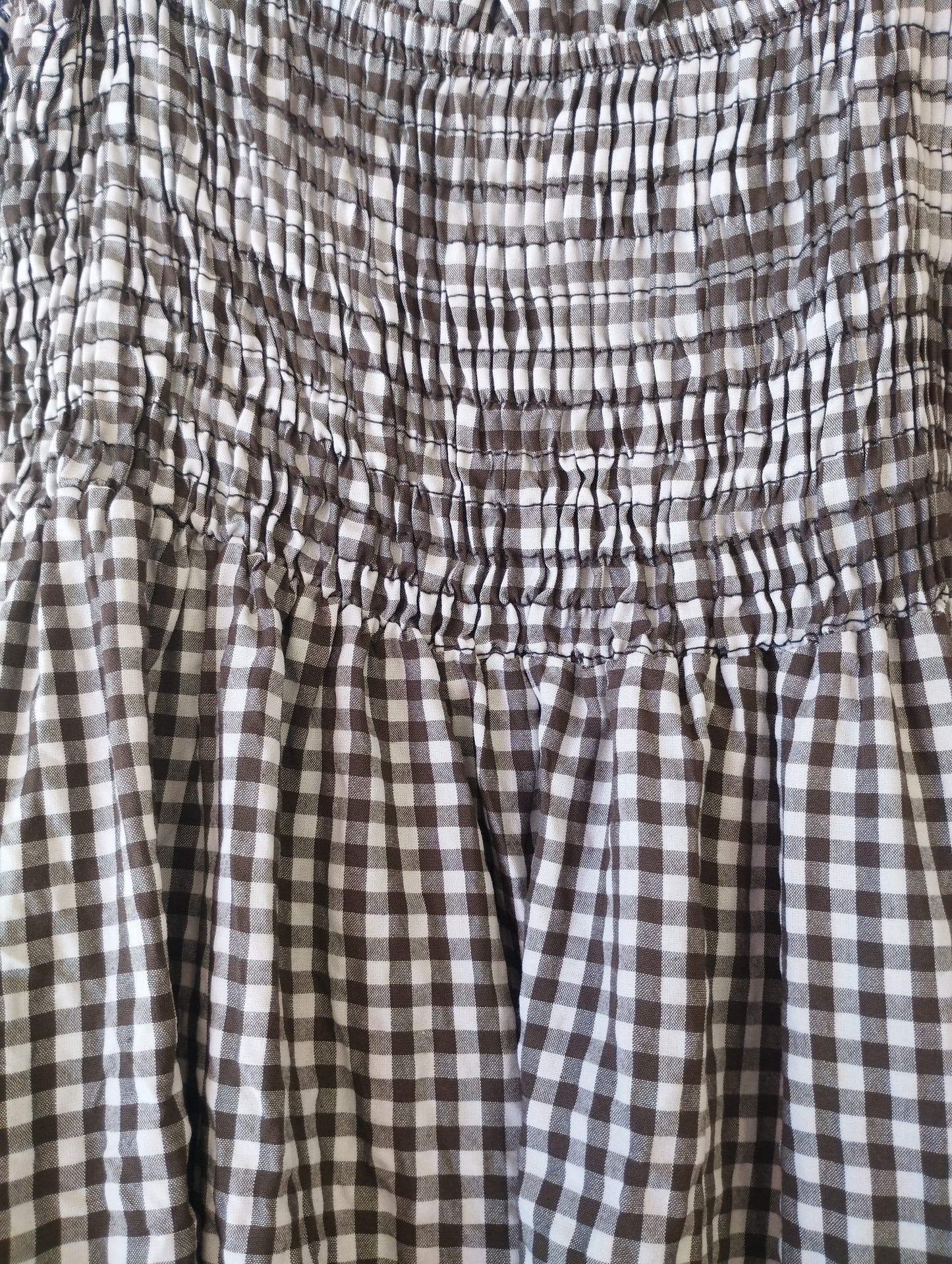 Vestido largo vichy