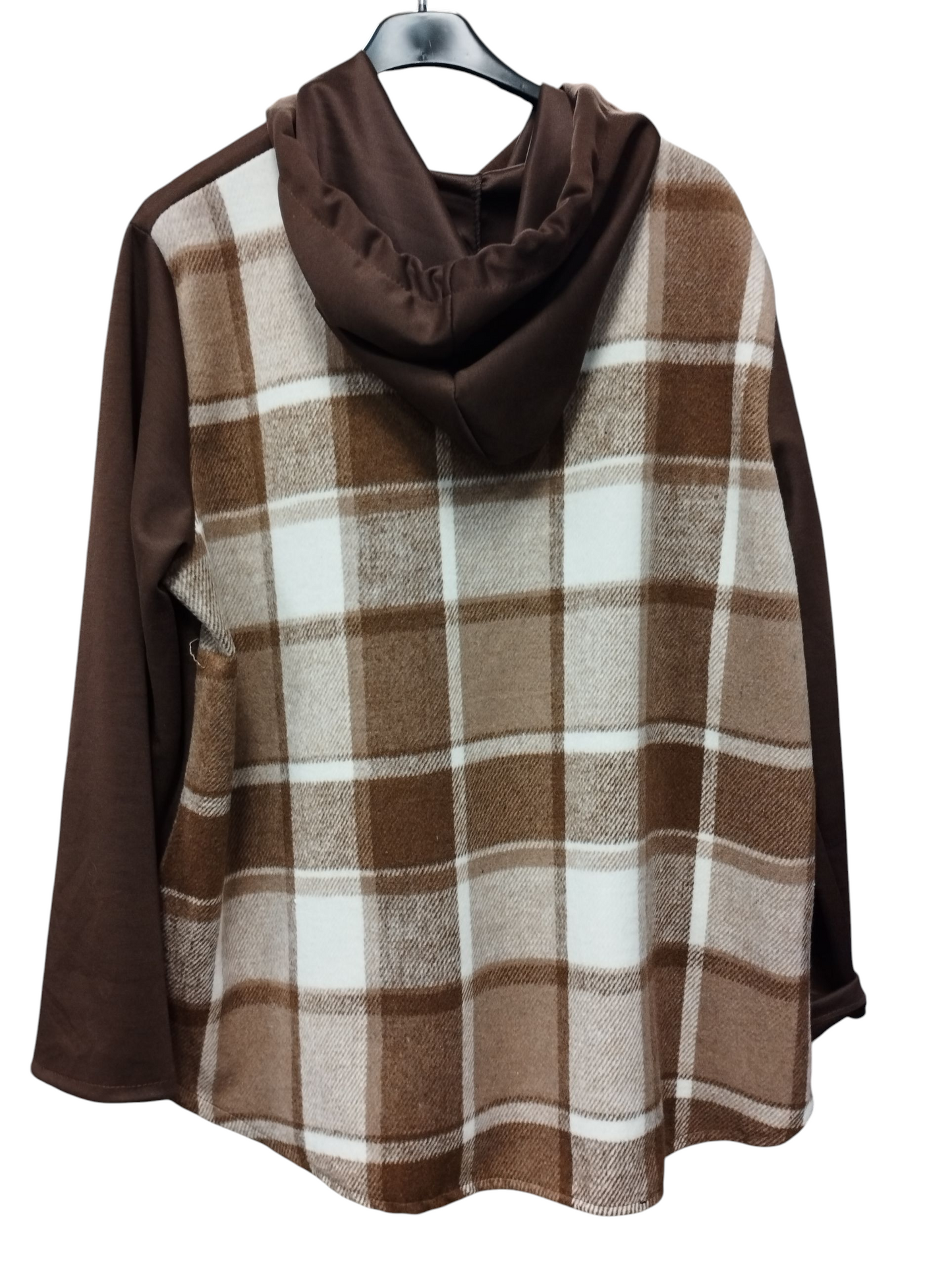 Sudadera cuadros oversize