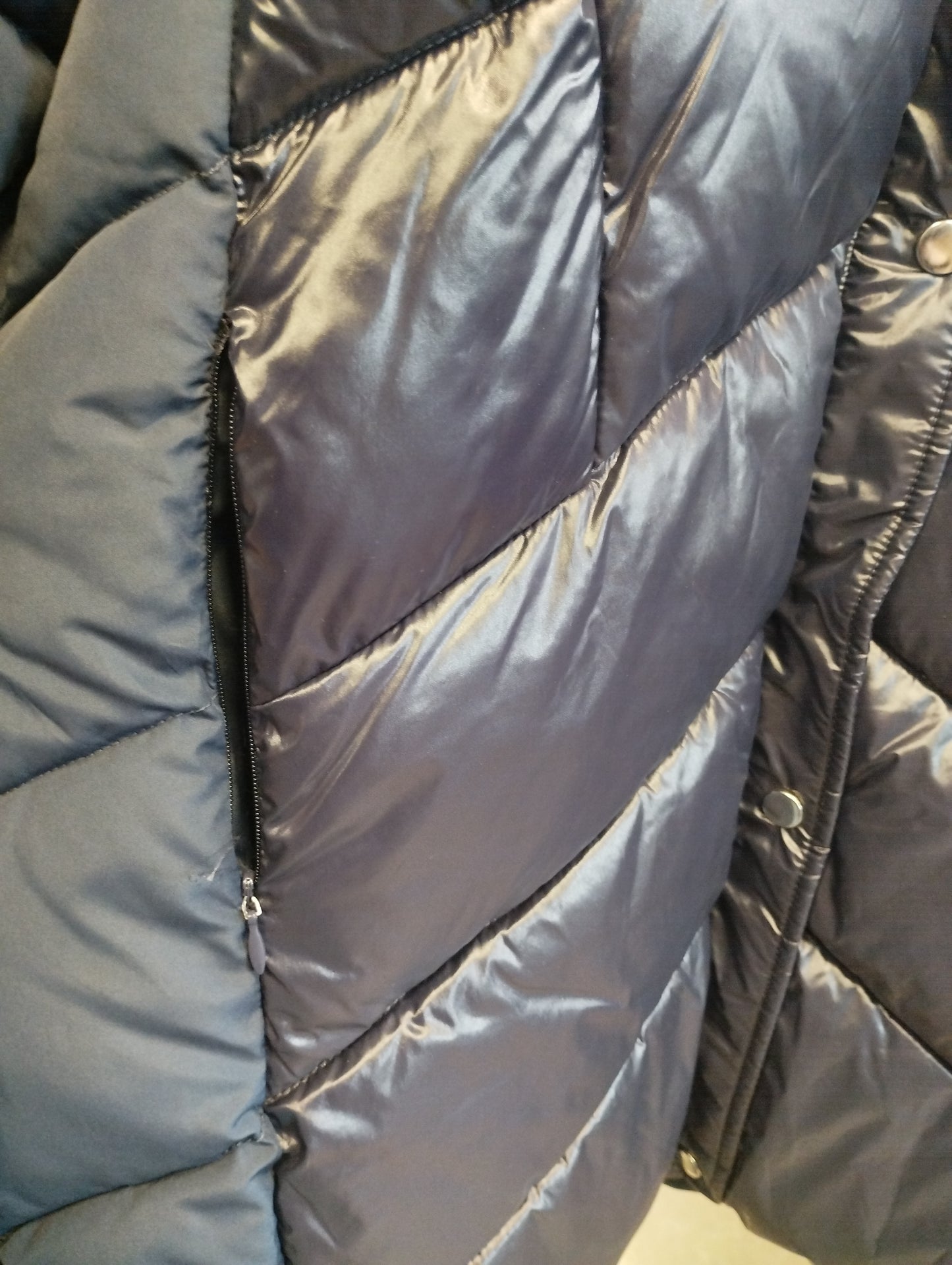 Parka acolchada marino