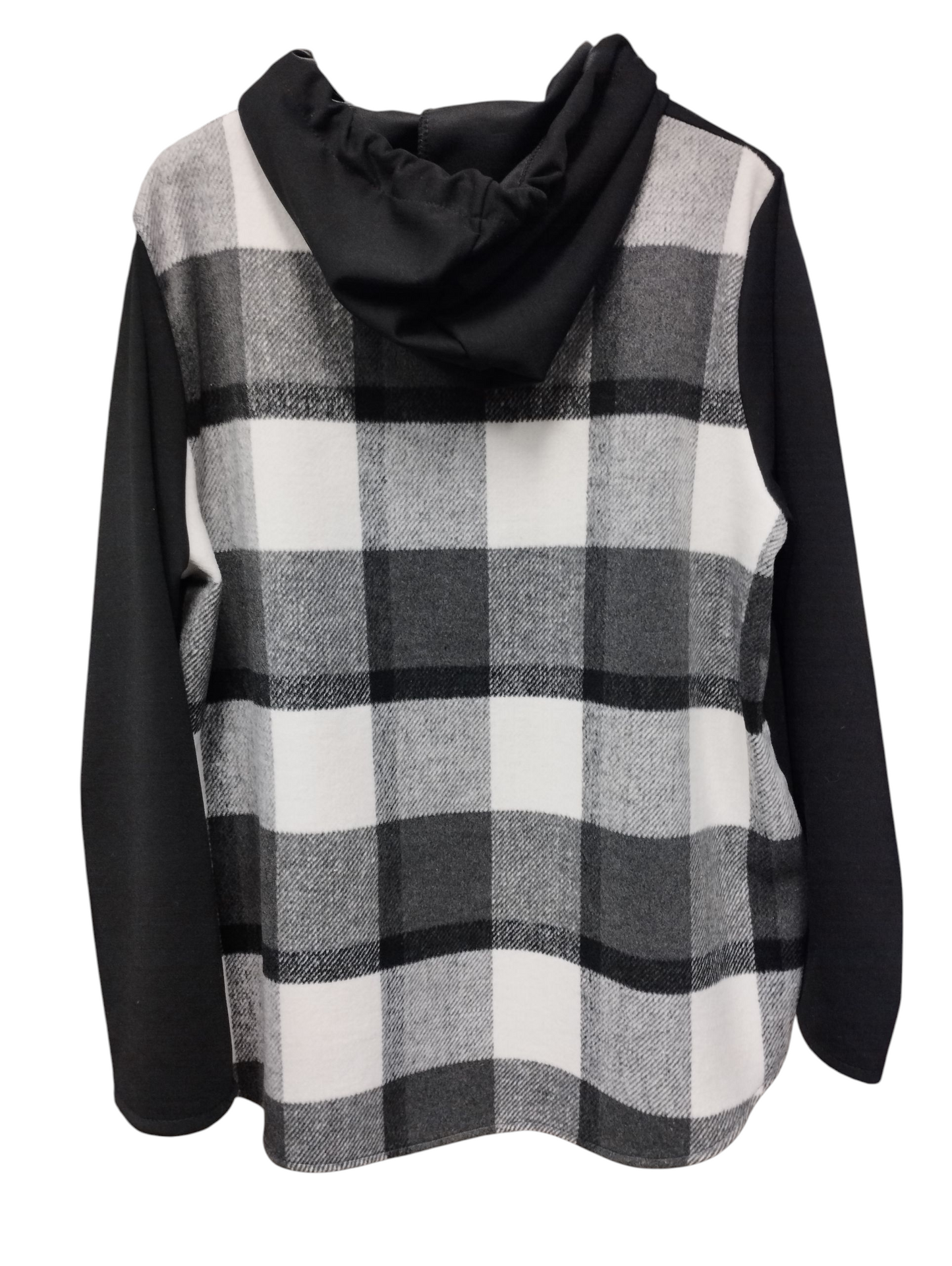 Sudadera cuadros oversize