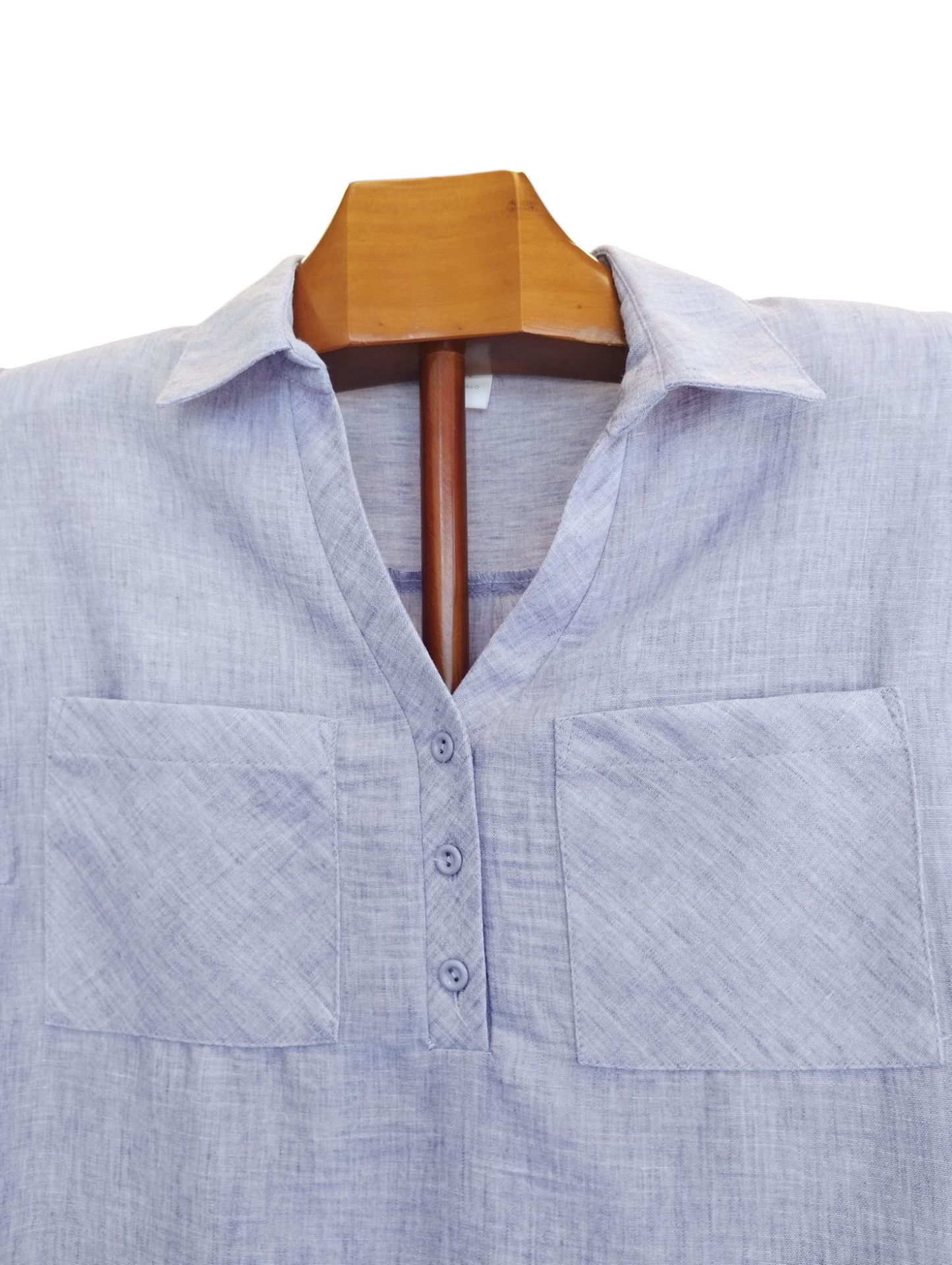 Blusa bolsillo lila