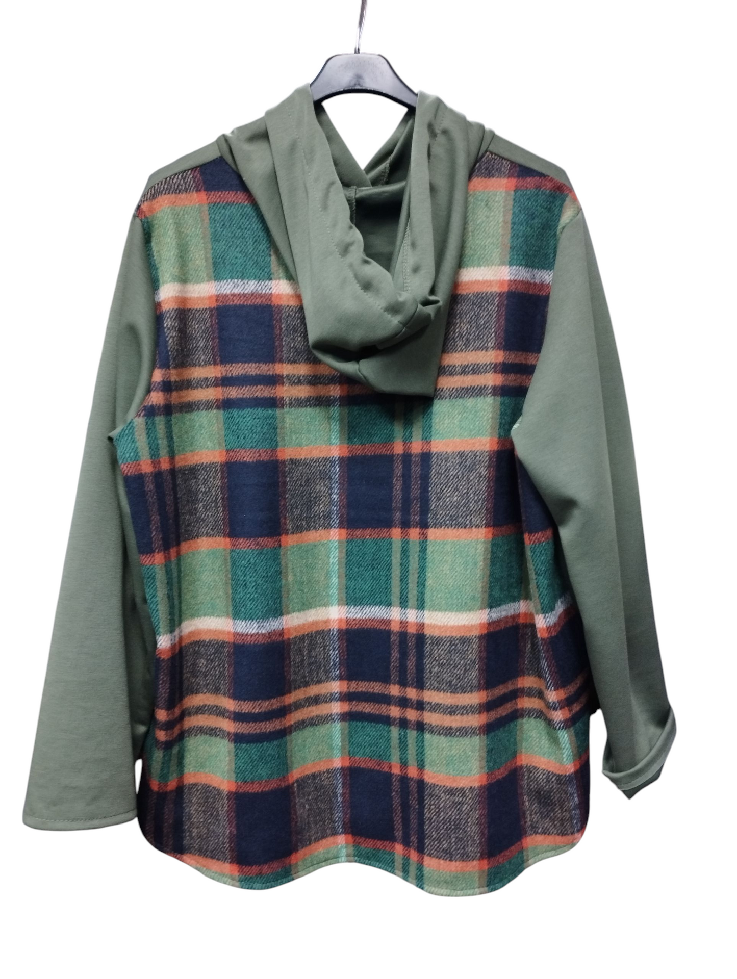 Sudadera cuadros oversize