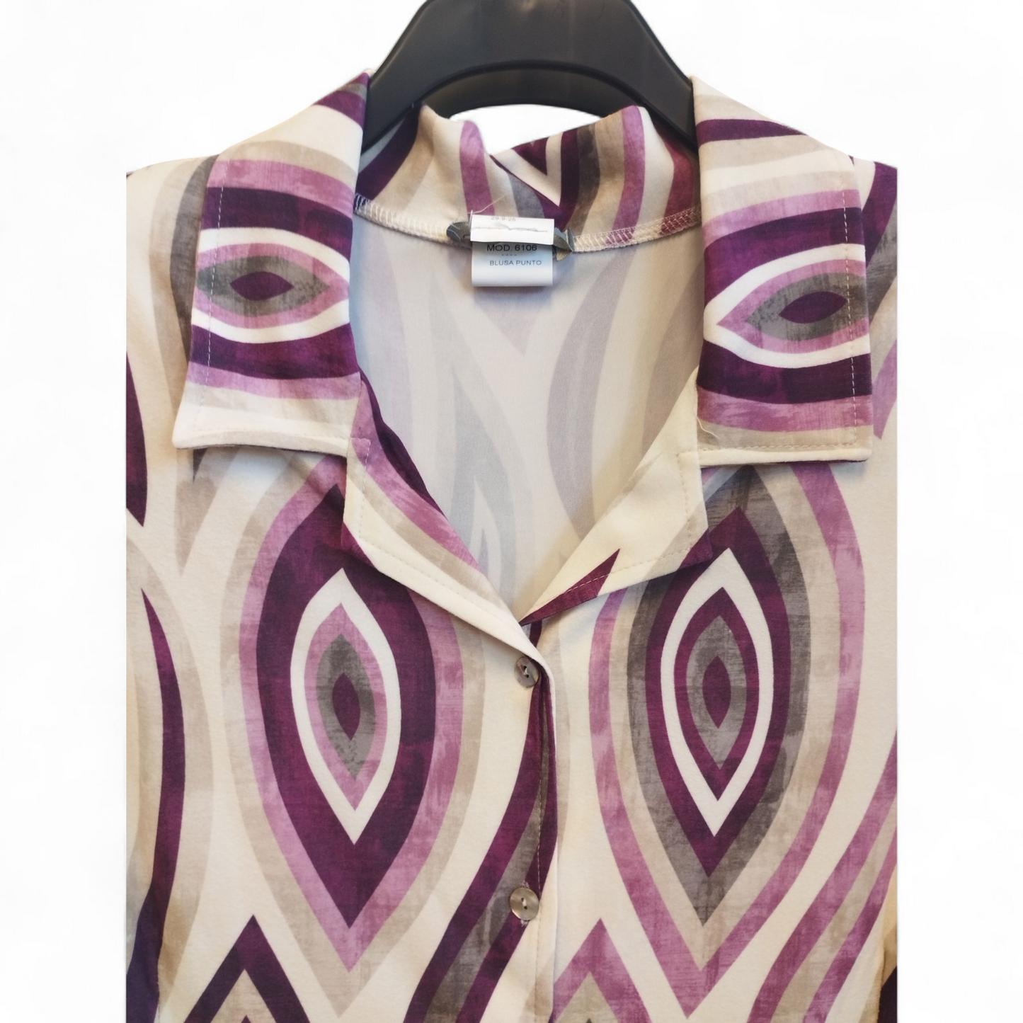 Camiseta punto burdeos