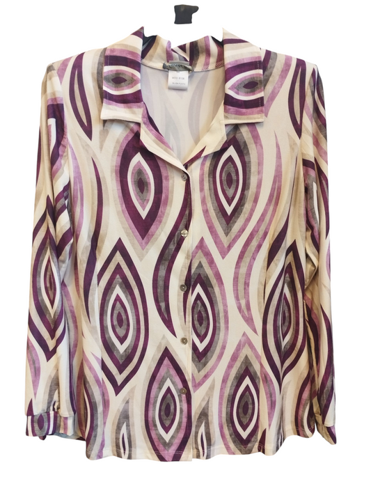 Camiseta punto burdeos