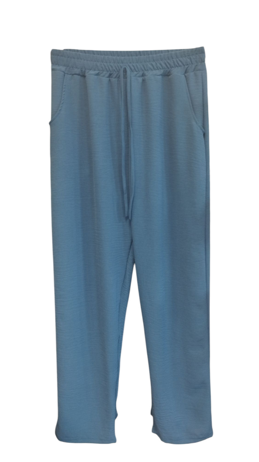 Pantalón fluido azul