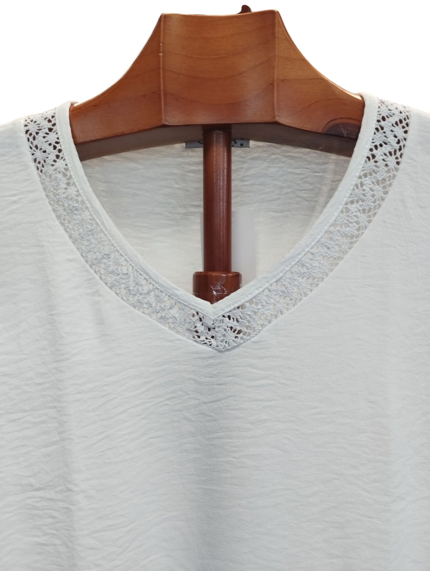 Blusa pico blanca