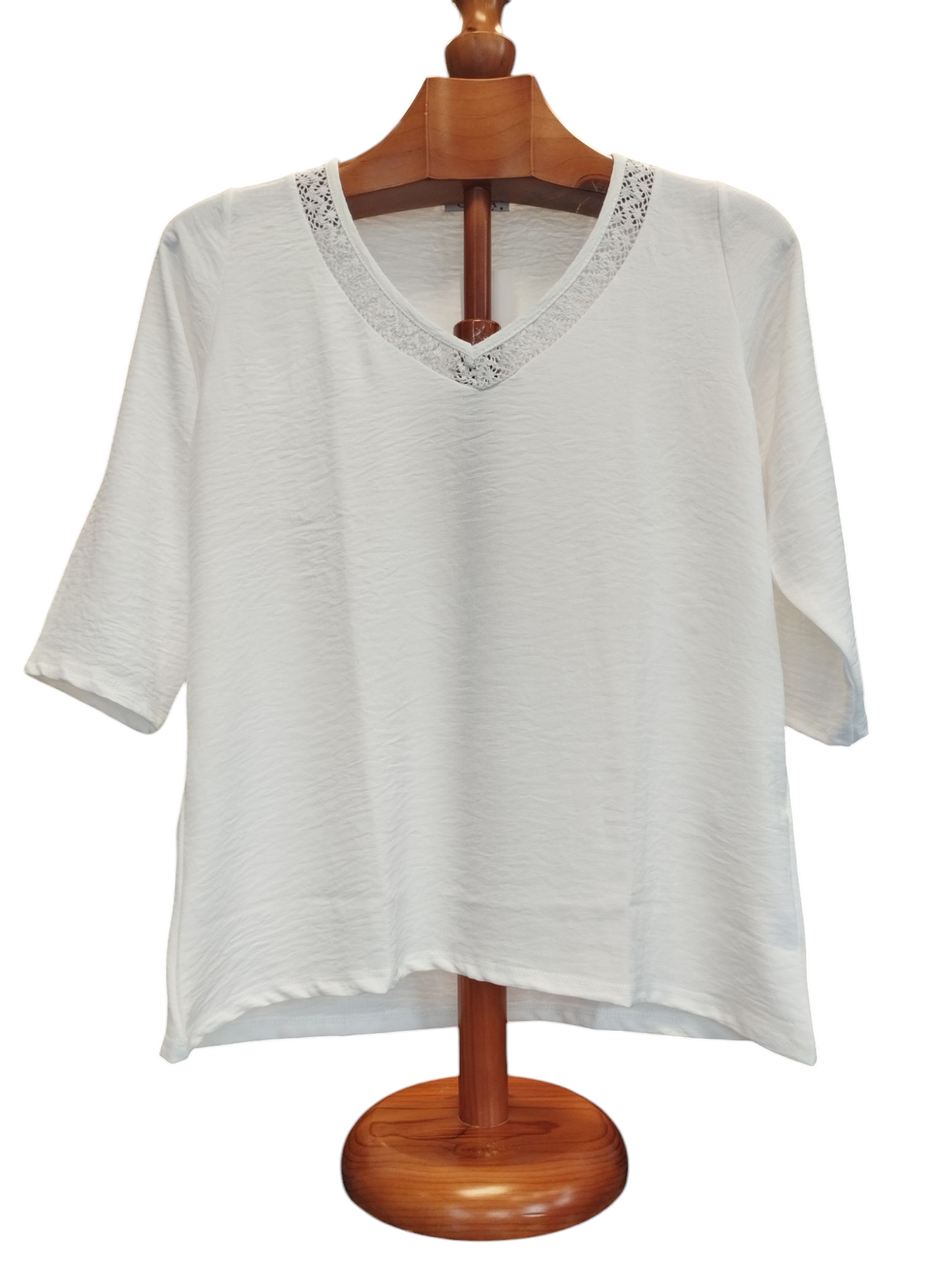 Blusa pico blanca