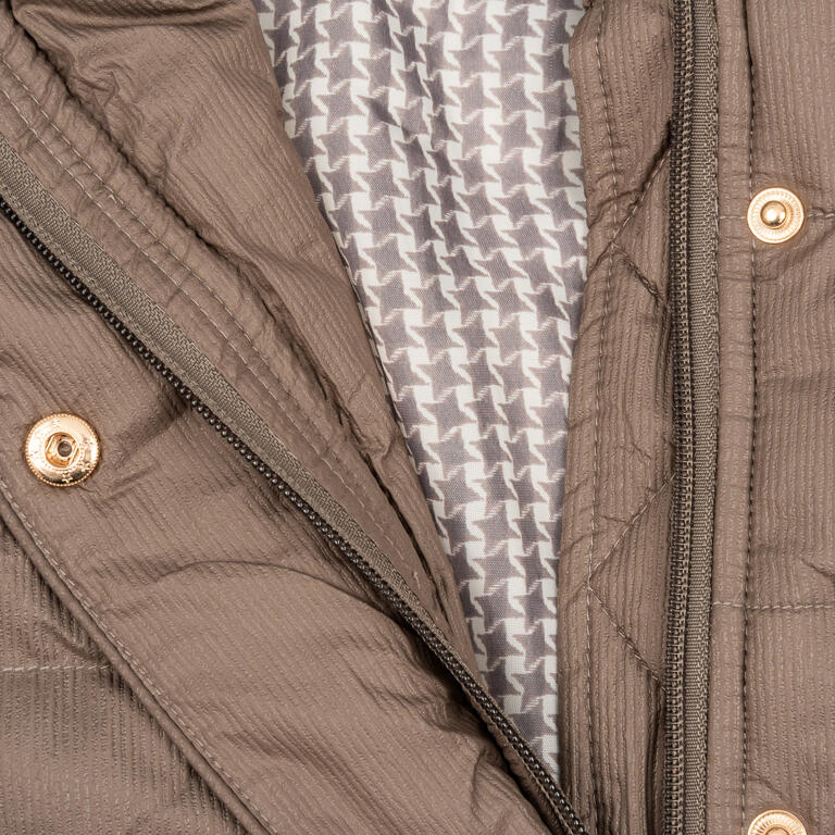 Parka acolchada tostado