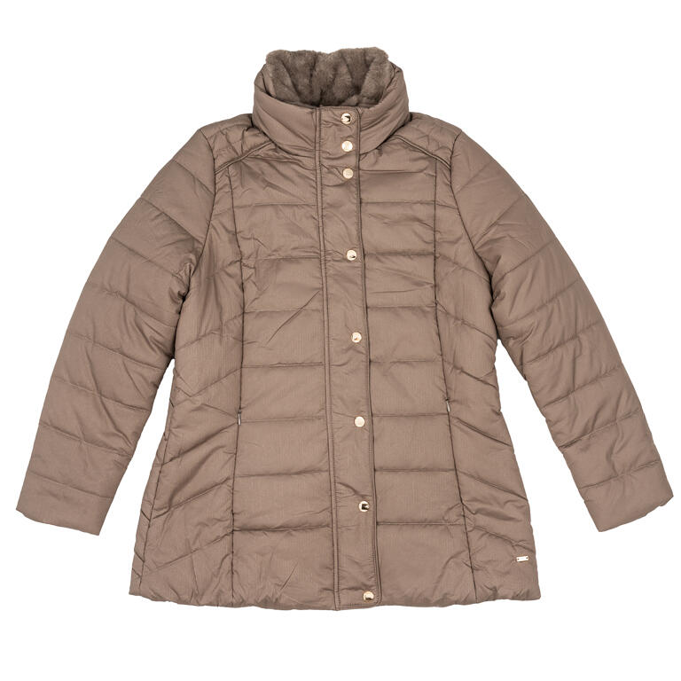 Parka acolchada tostado