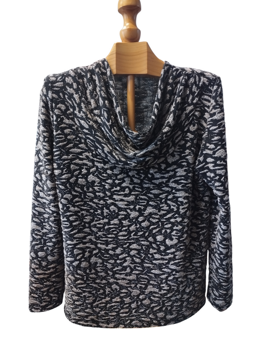 Camiseta cuello drapeado