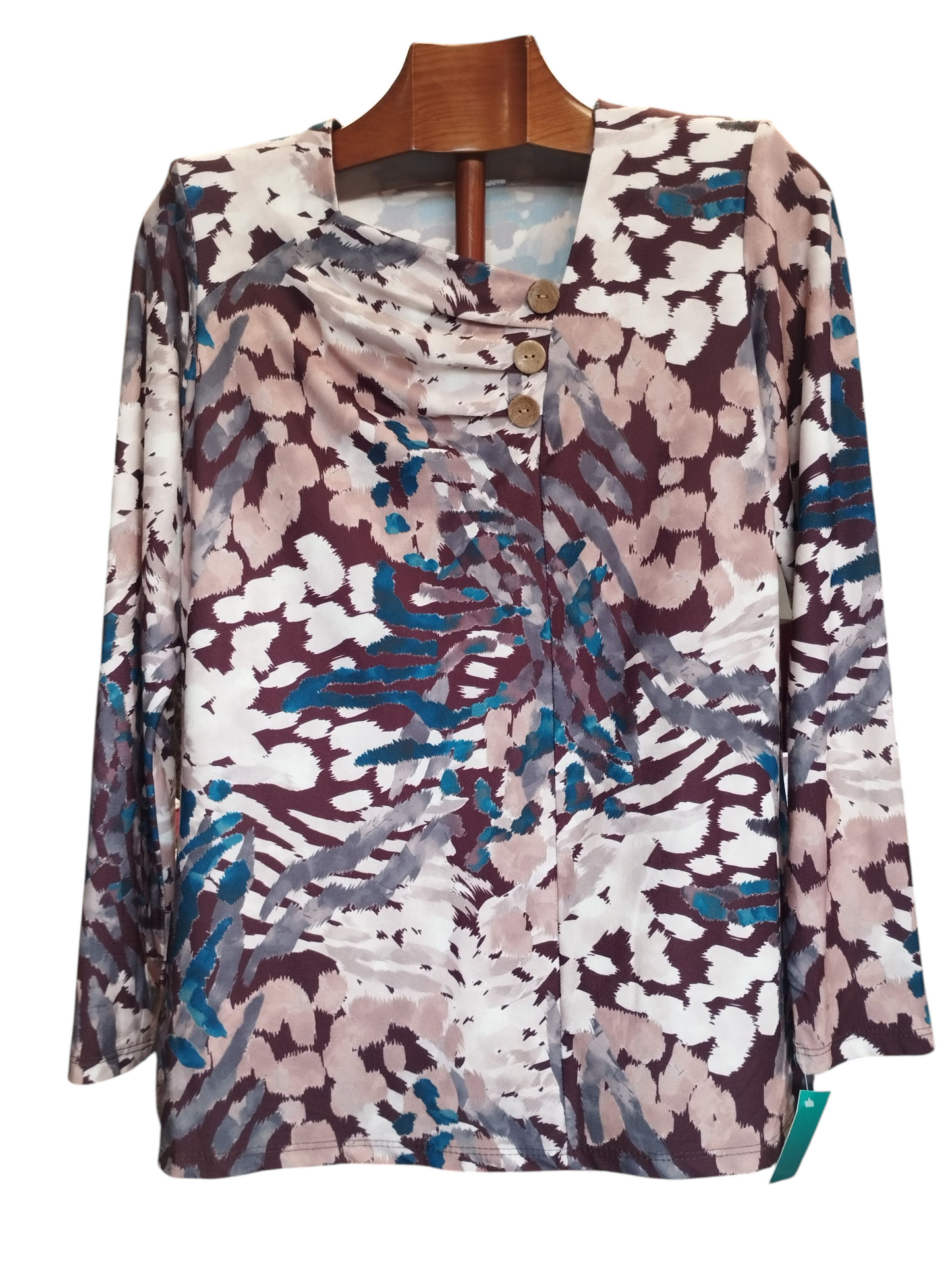 Camiseta trapecio marrón