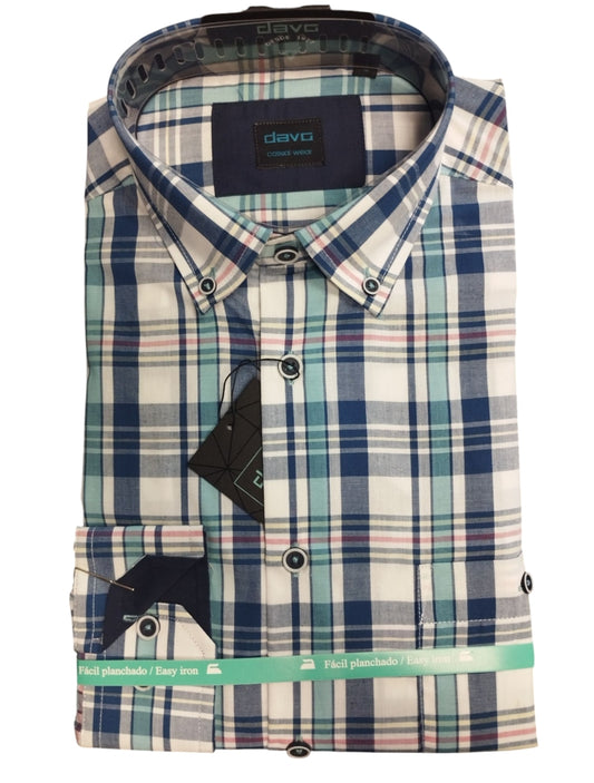 Camisa popelín cuadros