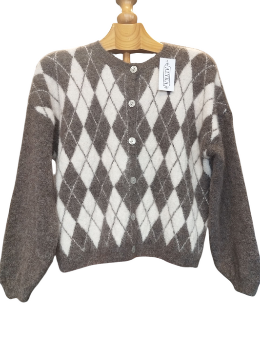 Chaqueta punto rombos