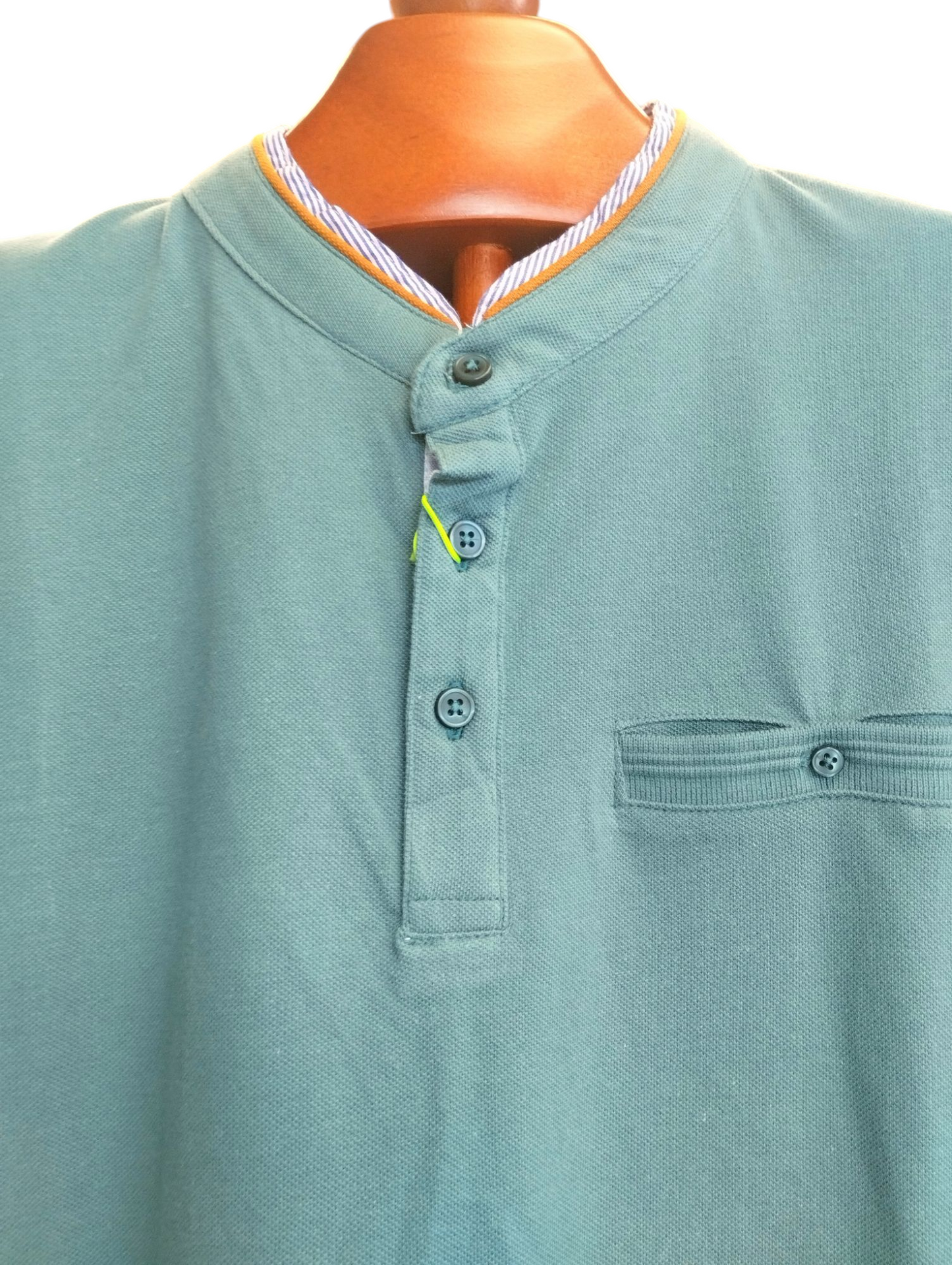 Polo m/c hombre cuello mao colores