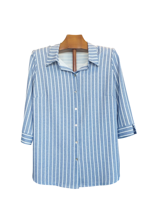 Camisa rayas azul