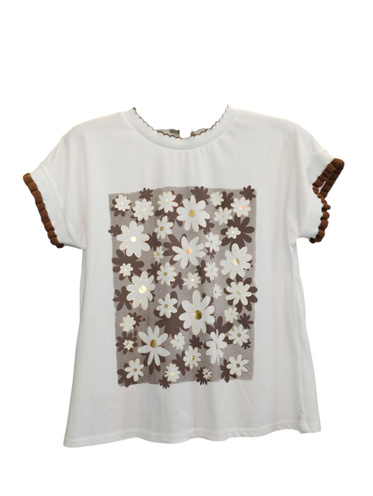 Camiseta flores