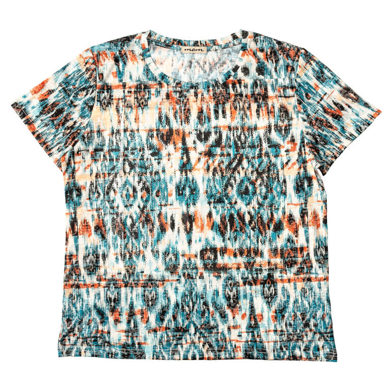 Camiseta m/corta micro lentejuela