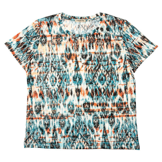 Camiseta m/corta micro lentejuela
