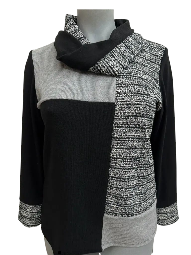 Camiseta combi negro