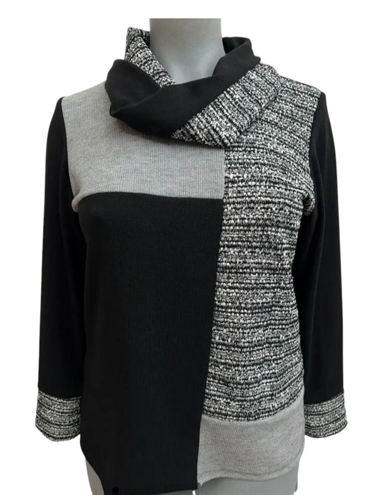 Camiseta combi negro